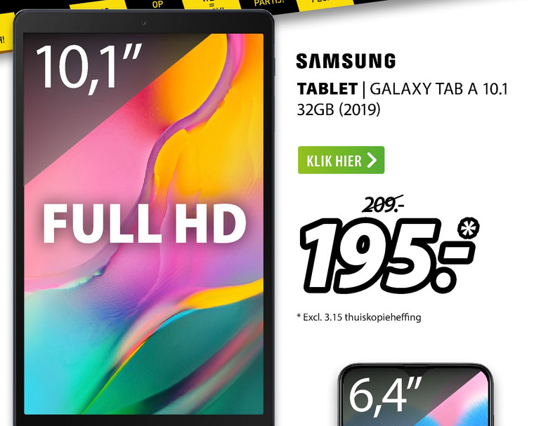 Samsung   tablet folder aanbieding bij  Expert - details