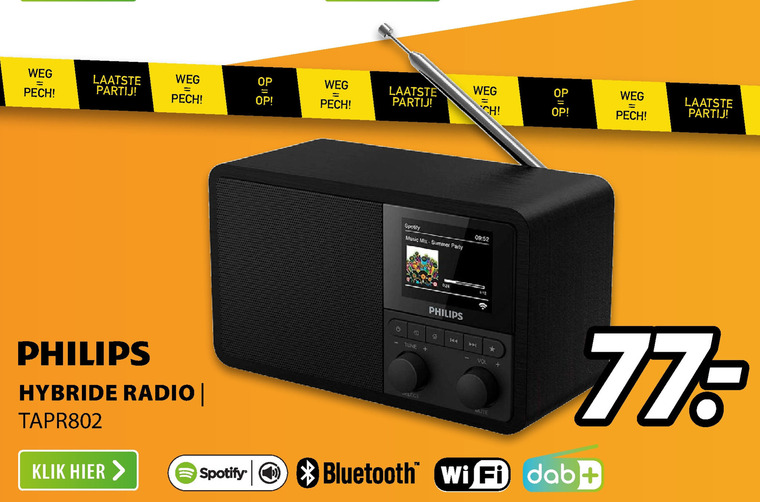 Philips   dab radio folder aanbieding bij  Expert - details