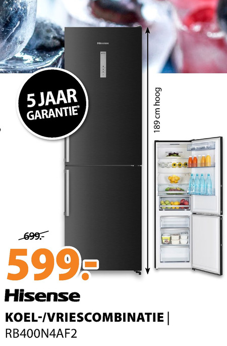 Hisense   koelvriescombinatie folder aanbieding bij  Expert - details