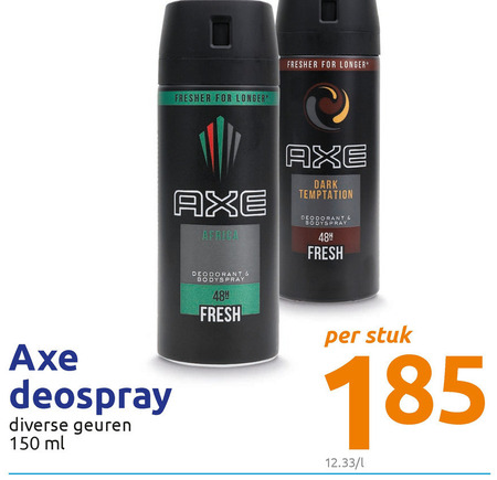 parallel Kilauea Mountain Hoop van Axe deodorant folder aanbieding bij Action - details