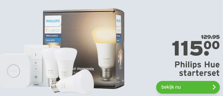 Philips   smart ledlamp folder aanbieding bij  Gamma - details