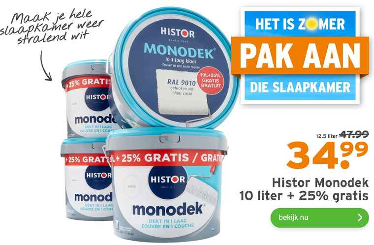 Histor   muurverf folder aanbieding bij  Gamma - details