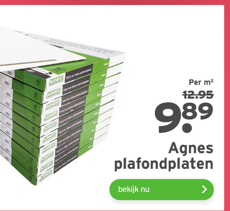 Agnes   plafondplaat folder aanbieding bij  Gamma - details