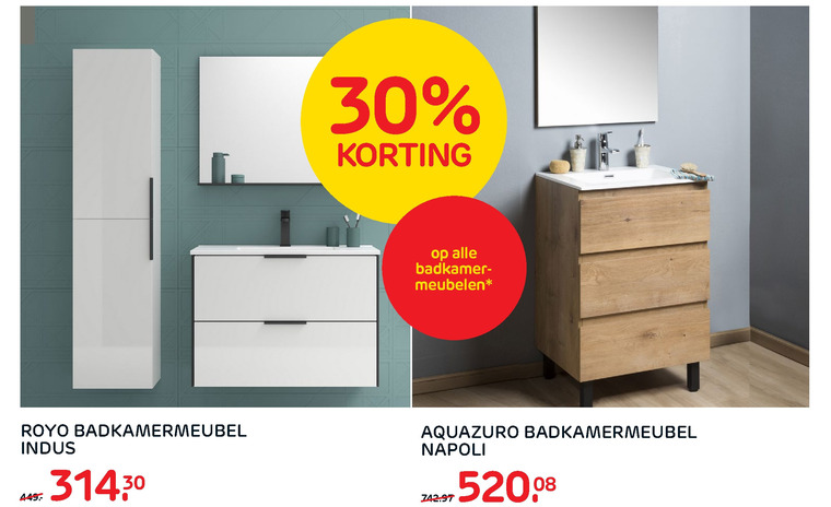 Aquazuro   badmeubel folder aanbieding bij  Praxis - details