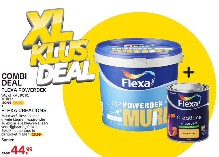 Flexa   muurverf folder aanbieding bij  Praxis - details