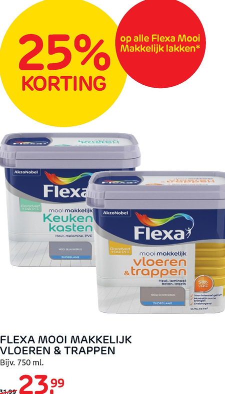 Flexa   traplak, lak folder aanbieding bij  Praxis - details