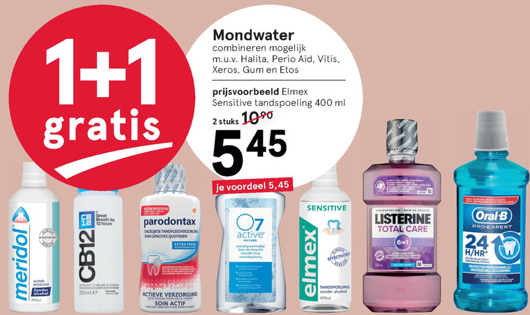 Listerine   mondwater folder aanbieding bij  Etos - details