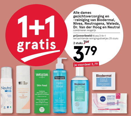 Nivea   dagcreme, reinigingsdoekje folder aanbieding bij  Etos - details