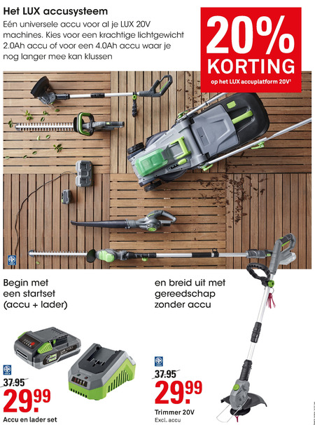 Lux   strimmer folder aanbieding bij  Karwei - details