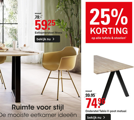 Verschrikkelijk Iedereen Voorvoegsel eetkamerstoel folder aanbieding bij Karwei - details