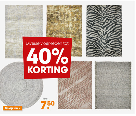 vloerkleed aanbieding bij -