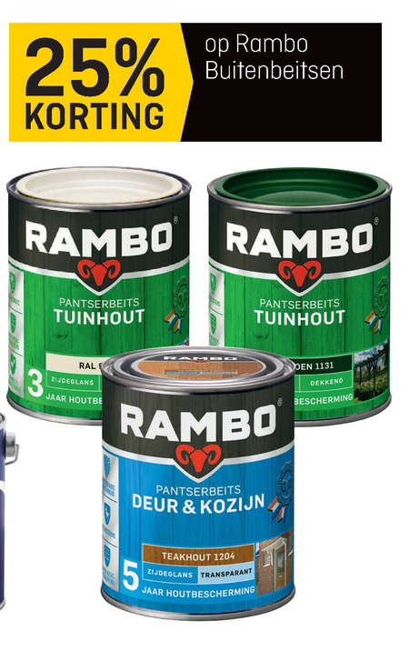 Rambo   beits folder aanbieding bij  Multimate - details