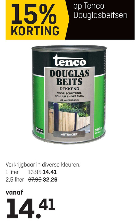 Tenco   beits folder aanbieding bij  Hubo - details