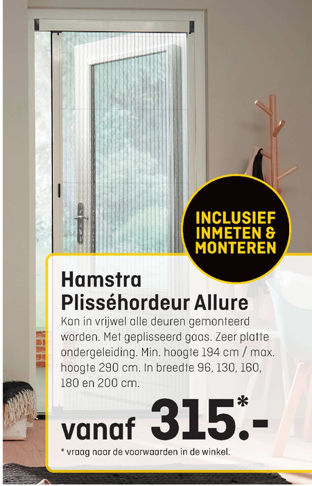 Hamstra   hordeur folder aanbieding bij  Hubo - details