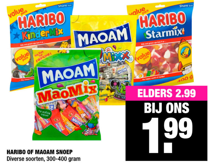 Haribo   snoep folder aanbieding bij  Big Bazar - details