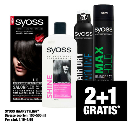 Syoss   hairspray folder aanbieding bij  Big Bazar - details