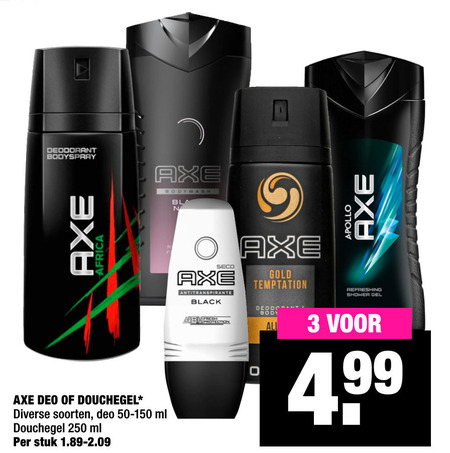 Axe   douchegel, deodorant folder aanbieding bij  Big Bazar - details