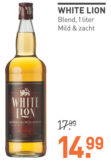 White Lion   whisky folder aanbieding bij  Gall & Gall - details