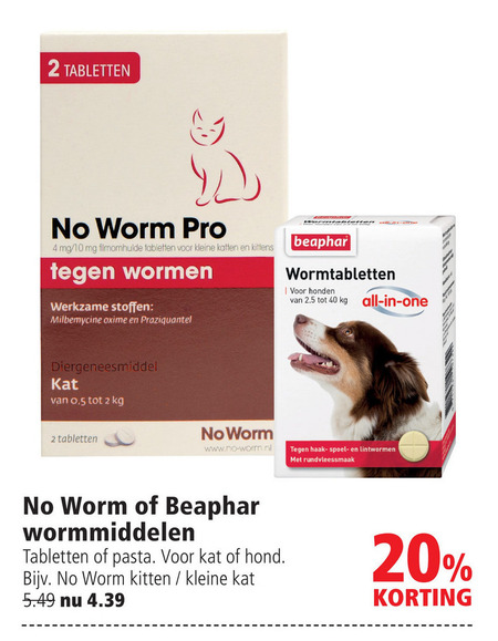 Beaphar   wormbestrijding folder aanbieding bij  Welkoop - details