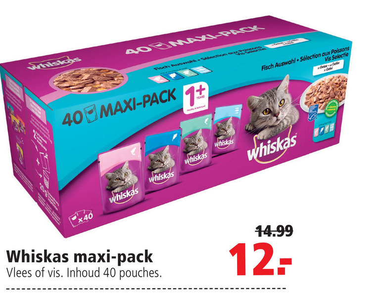 Whiskas   kattenvoer folder aanbieding bij  Welkoop - details