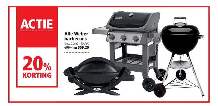 Weber   electrische barbecue, houtskool barbecue folder aanbieding bij  Welkoop - details