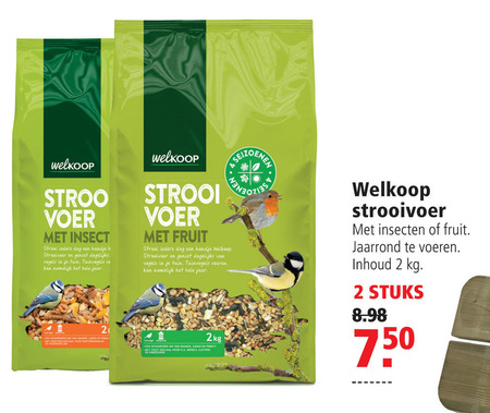 Welkoop Huismerk   vogelvoer folder aanbieding bij  Welkoop - details