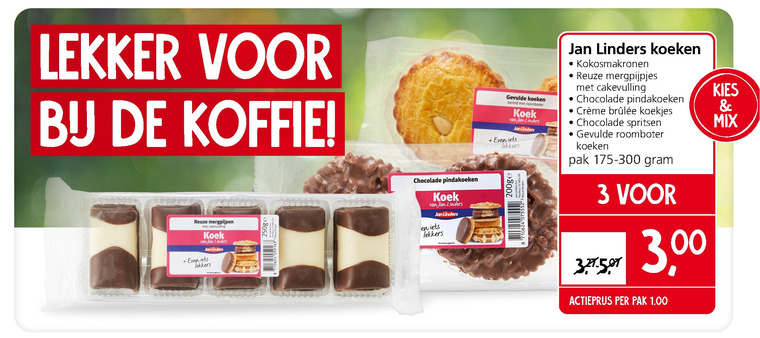 Jan Linders Huismerk   koek, gevulde koeken folder aanbieding bij  Jan Linders - details