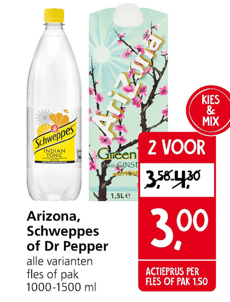 Arizona   ice tea, frisdrank folder aanbieding bij  Jan Linders - details