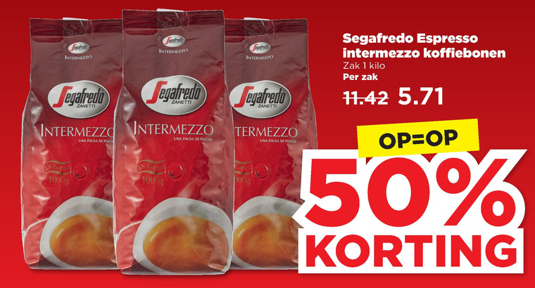 Segafredo   koffiebonen folder aanbieding bij  Plus - details