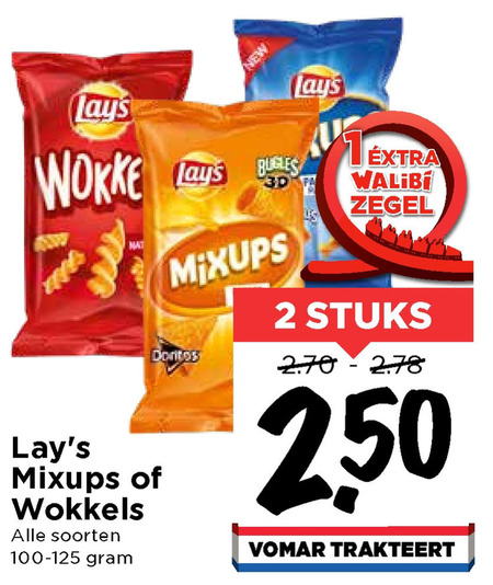 Lays   zoutje folder aanbieding bij  Vomar - details