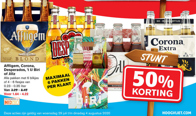 Affligem   appelcider, speciaalbier folder aanbieding bij  Hoogvliet - details