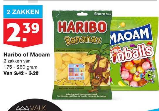 Haribo   snoep folder aanbieding bij  Hoogvliet - details