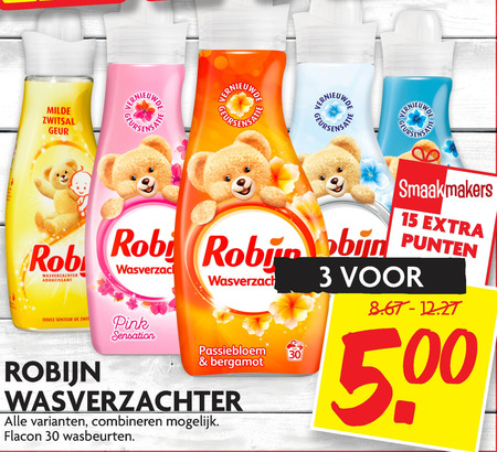 Robijn   wasverzachter folder aanbieding bij  Dekamarkt - details