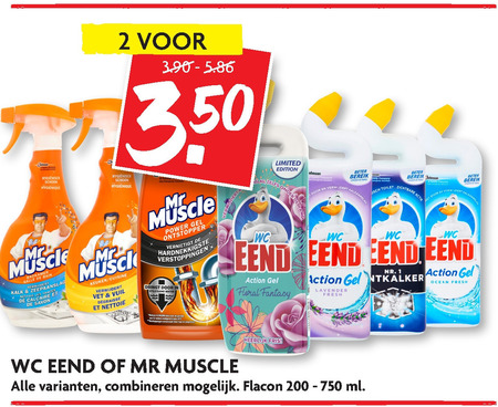 Mr Muscle   ontstopper, allesreiniger folder aanbieding bij  Dekamarkt - details