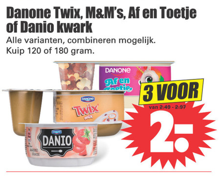 Twix   kwark, kindertoetjes folder aanbieding bij  Dirk - details