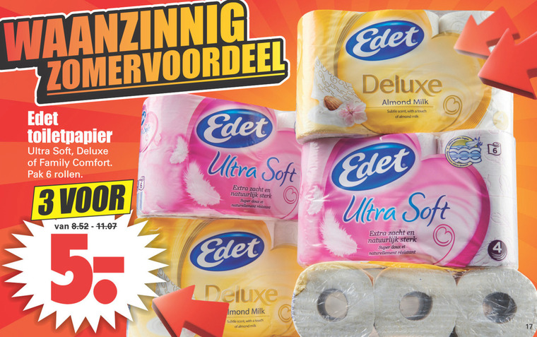 Edet   toiletpapier folder aanbieding bij  Dirk - details