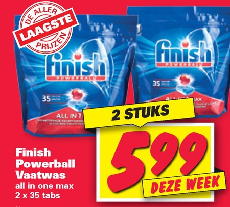 Finish   vaatwasmiddel folder aanbieding bij  Nettorama - details