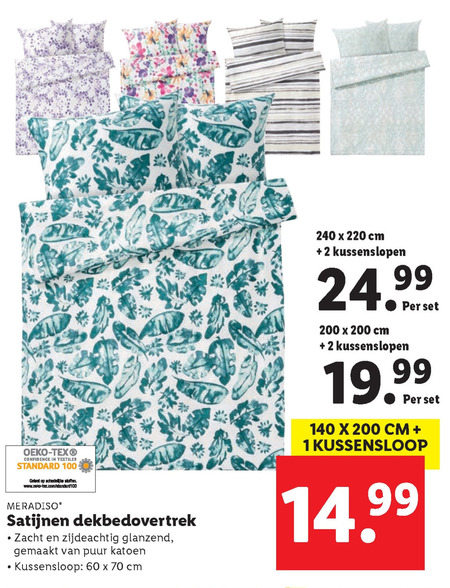 Meradiso   dekbedovertrek folder aanbieding bij  Lidl - details