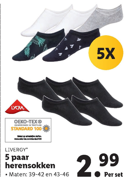 Livergy   herensokken folder aanbieding bij  Lidl - details