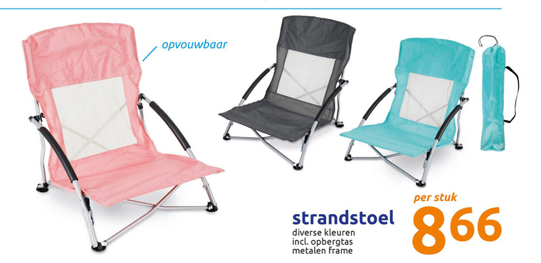 onderschrift openbaring grens strandstoel folder aanbieding bij Action - details