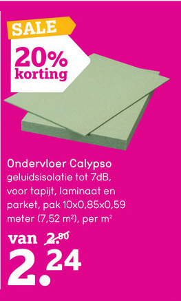 rand Grootste Permanent ondervloer folder aanbieding bij Leenbakker - details