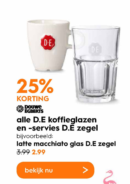 Egberts koffieglas folder aanbieding bij Blokker -