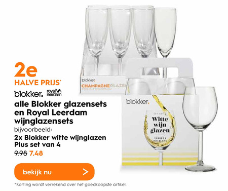 Blokker Huismerk   wijnglas folder aanbieding bij  Blokker - details