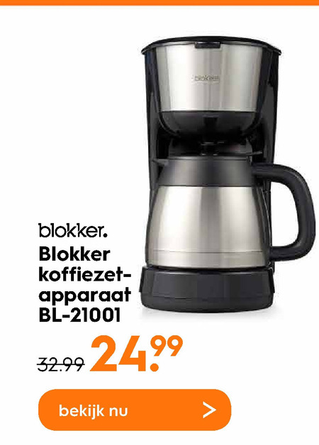 Blokker Huismerk   koffiezetapparaat folder aanbieding bij  Blokker - details