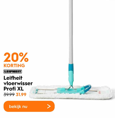 Leifheit   vloerwisser folder aanbieding bij  Blokker - details