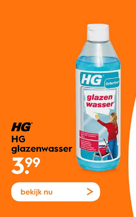 HG   glasreiniger folder aanbieding bij  Blokker - details