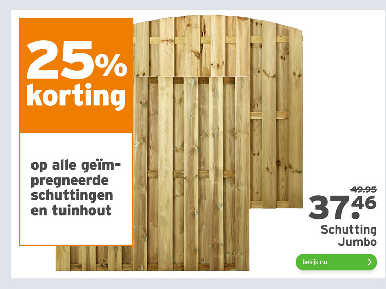 Alle merken   tuinscherm, schuttingplank folder aanbieding bij  Gamma - details