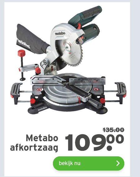 Metabo   afkortzaag folder aanbieding bij  Gamma - details