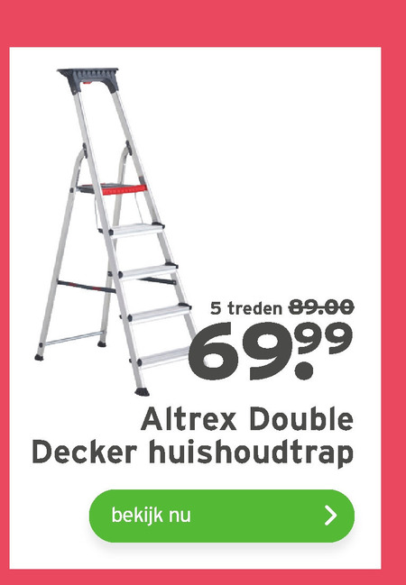 Altrex   huishoudtrap folder aanbieding bij  Gamma - details