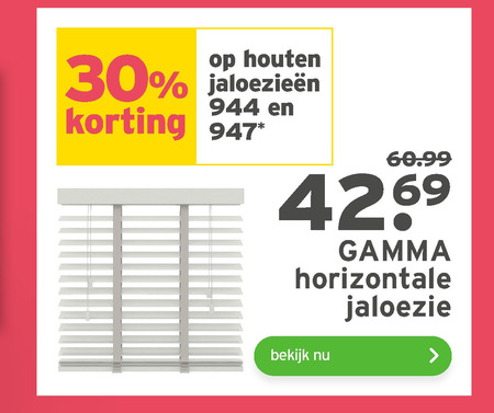 Gamma Huismerk   jaloezie folder aanbieding bij  Gamma - details